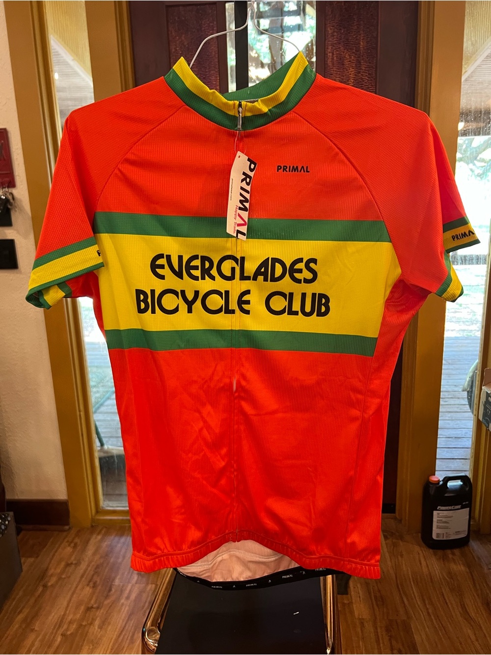 Primal Everglades Bicycle Club Men's Red Cycling Jersey